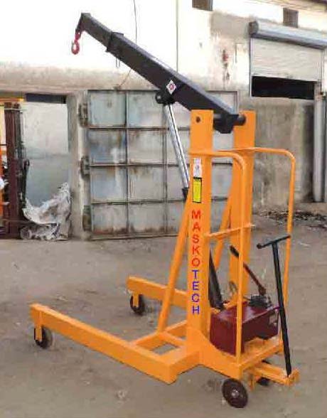 Hydraulic Mobile Workshop Floor Cranes Manufacturers In Gujarat